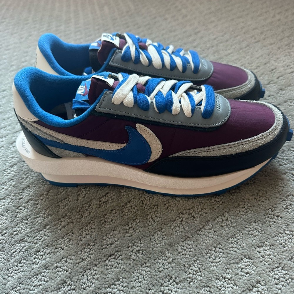 NWT Nike LD Waffle sacai Undercover Night Maroon Team Royal